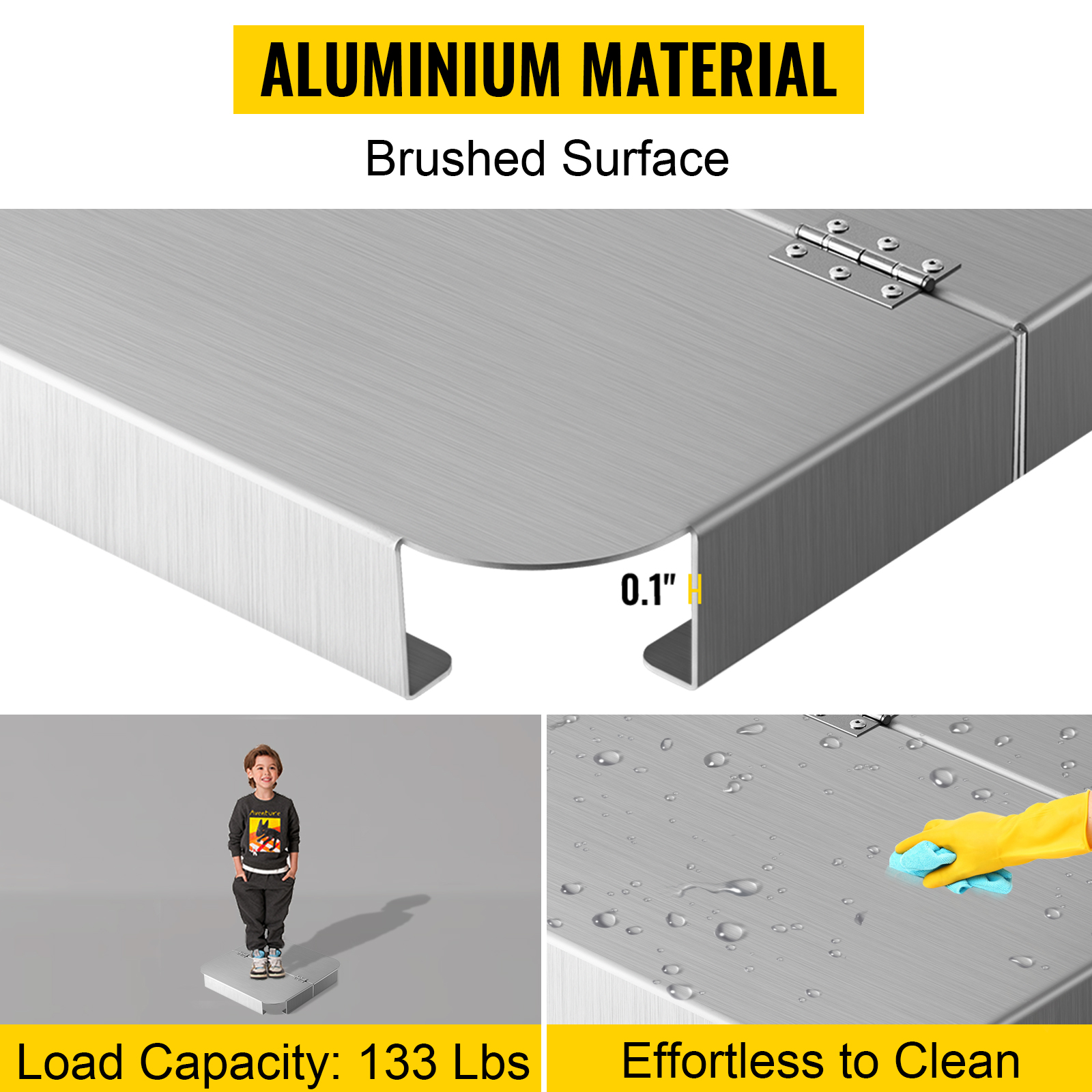 VEVOR Fire Pit Heat Shield, 20 x 20 inch Deck Defender & Grass Guard