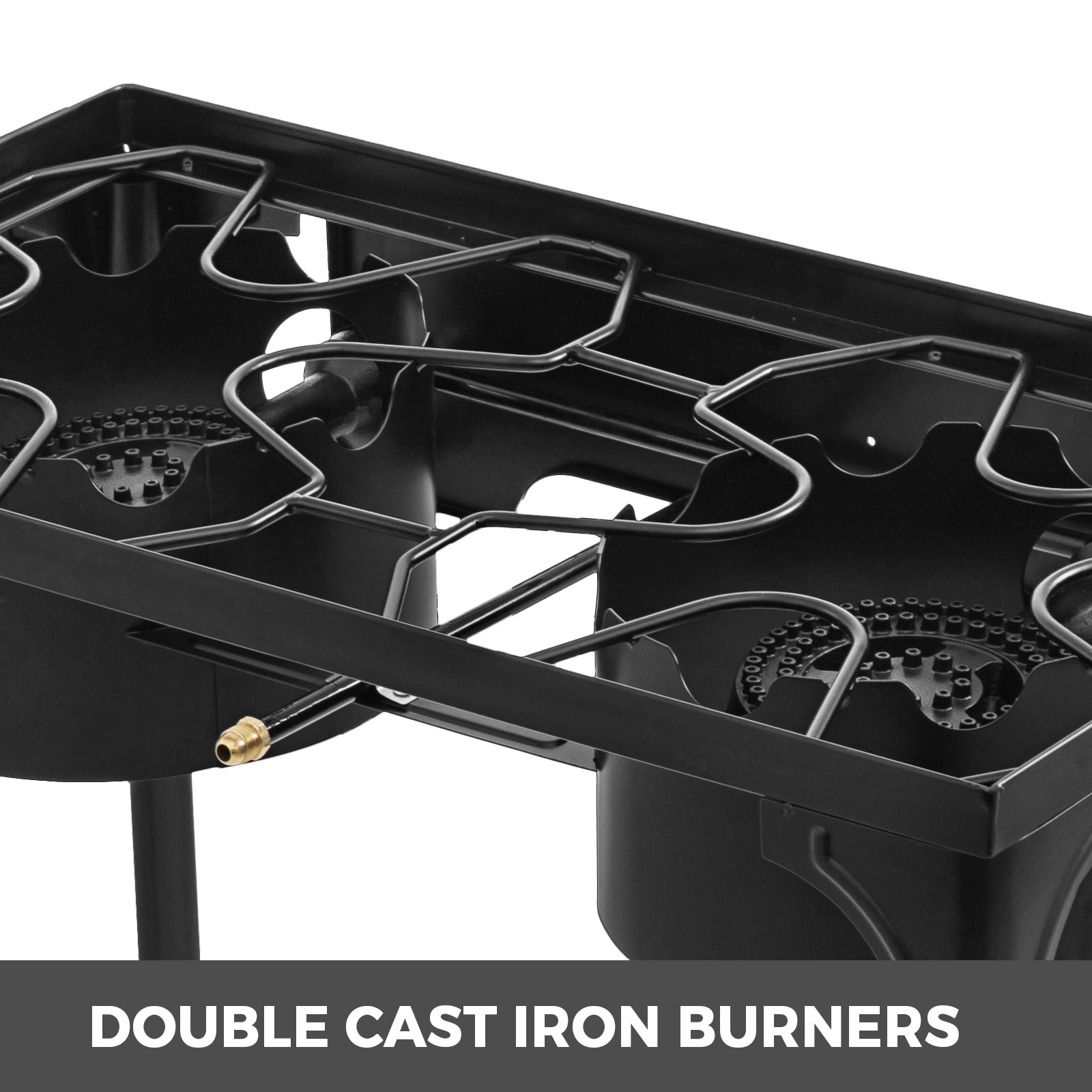 VEVOR Flat Top Griddle Grill & Propane Fueled 2 Burners Stove Stainless