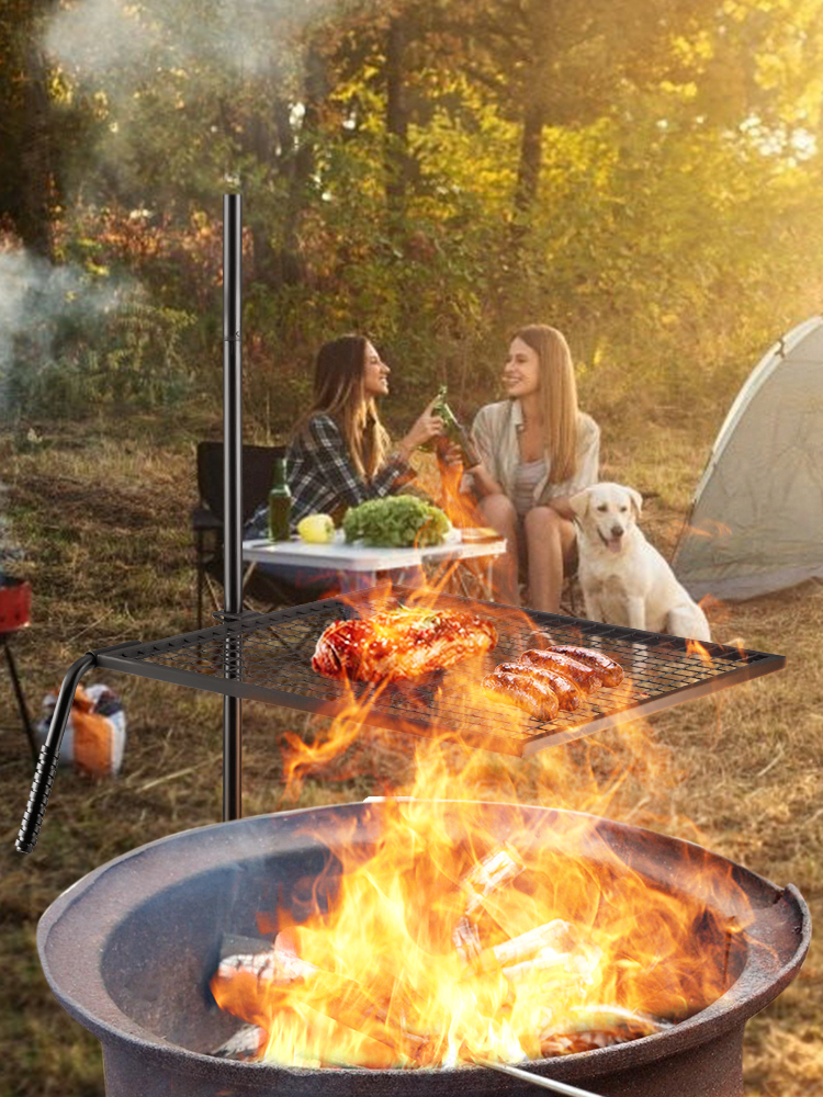 VEVOR VEVOR Campfire Cooking Stand, Carbon Steel, Outdoor Cooking