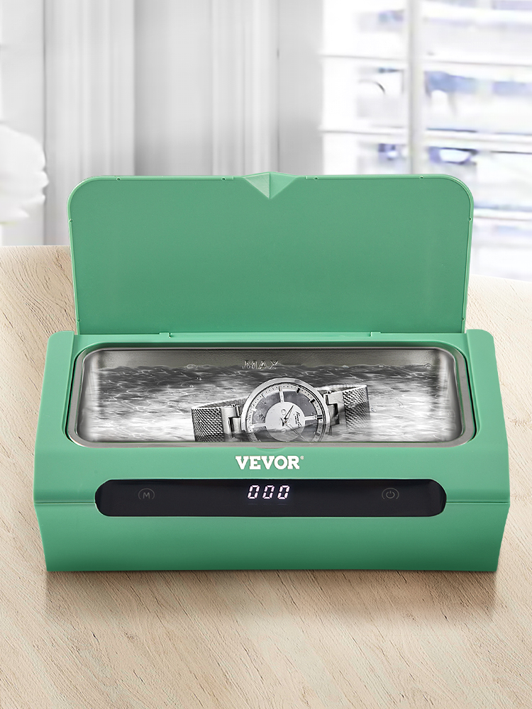 VEVOR Ultrasonic Cleaner 500ml Digital Cleaning Equipment Bath Tank Jewelry