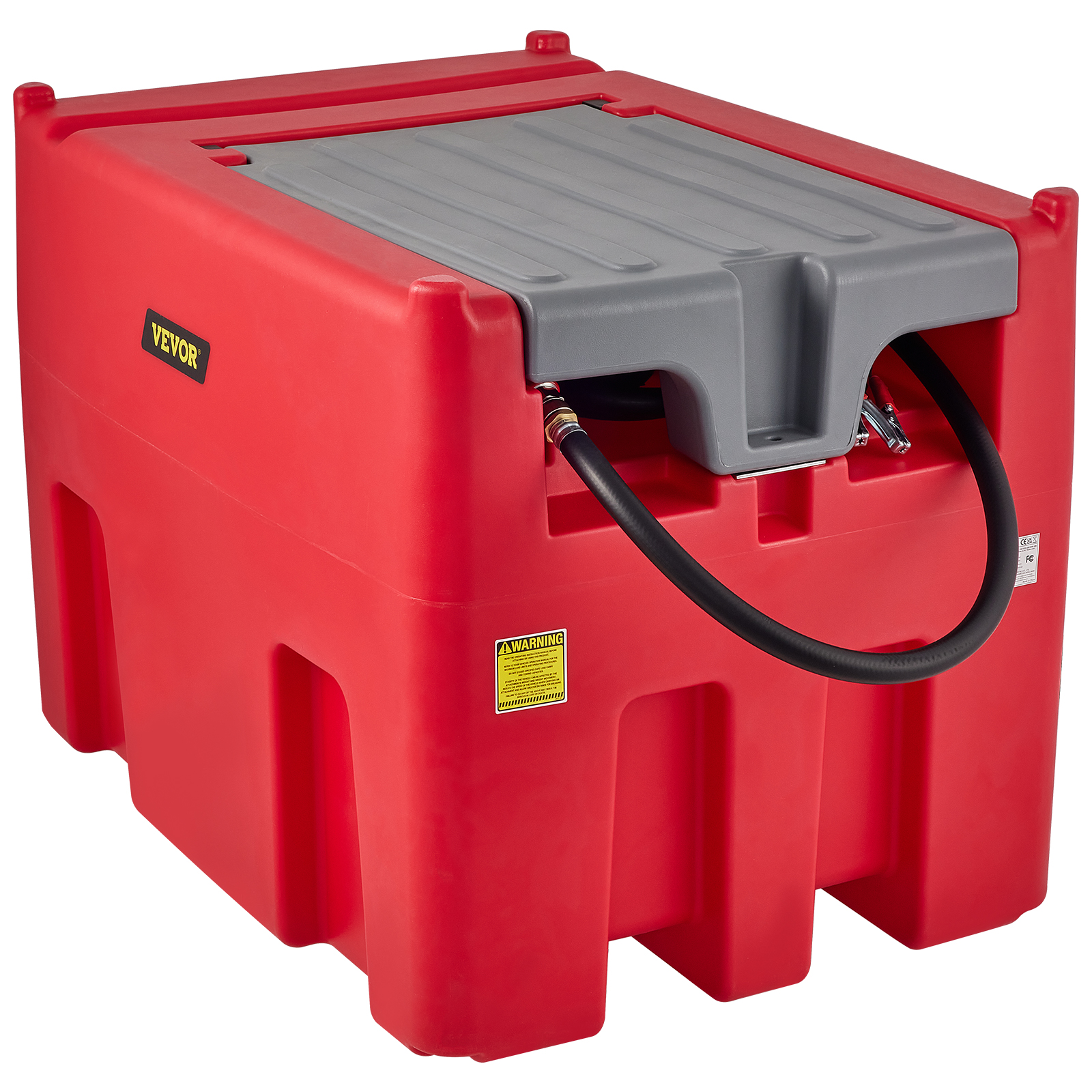 VEVOR Portable Diesel Tank, 116 Gallon Capacity & 10 GPM Flow Rate, Diesel  Fuel Tank with