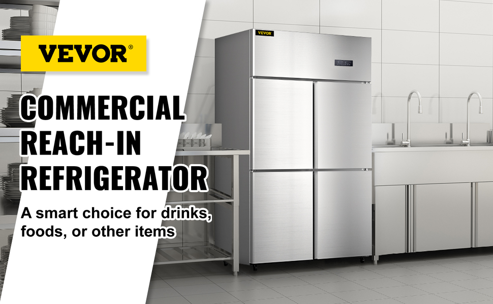 beverage refrigerator,4 doors, 27.5 cu.ft