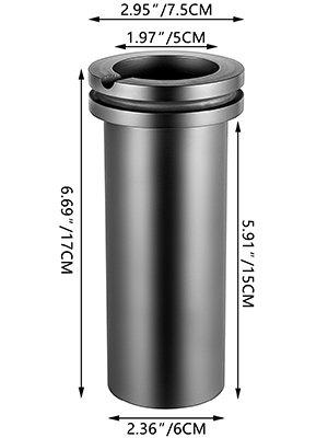 cnbtr 30 x 30 mm différentes dimensions Economie dénergie de haute pureté Creuset en graphite pour fondre en métal Lot de 2 
