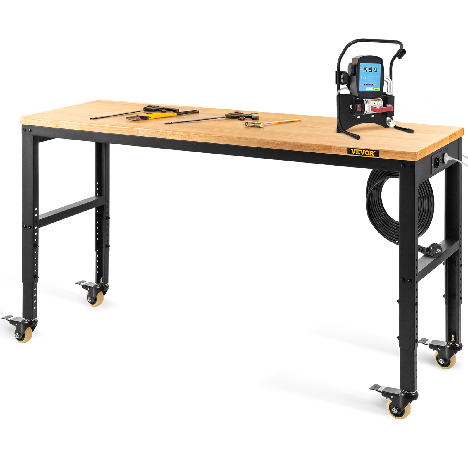 VEVOR workbench work table 122x61x97 cm clamping table 900 kg adjustable