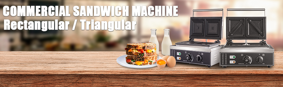 Electric Sandwich Maker, Mini Sandwich Machine, Electric Triangle Sand