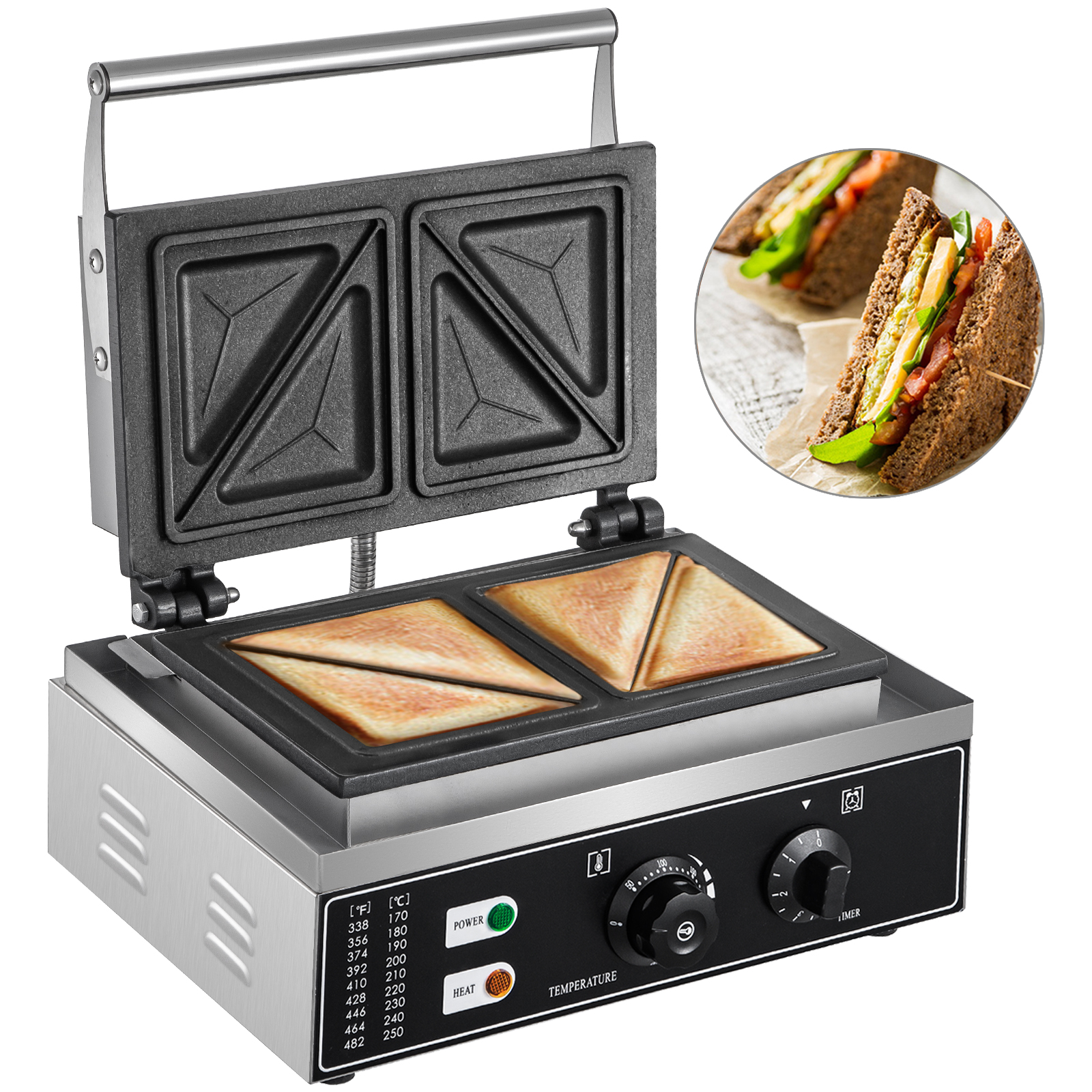 4 Slice Sandwich Press Toaster Ham And Cheese Flat Sandwich Maker Bread 4 Slice Sandwich Press Toaster Ham And Cheese Flat Sandwich Maker Bread