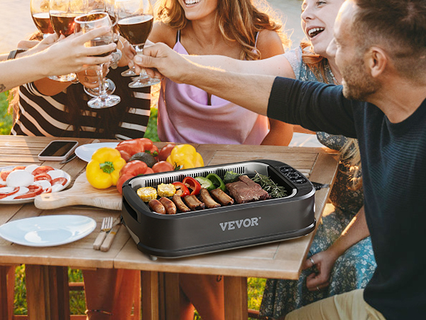 Buy SMELL FREE, SMOKELESSBBQ Grill (110Volt) DNW-101F + FREE Gift