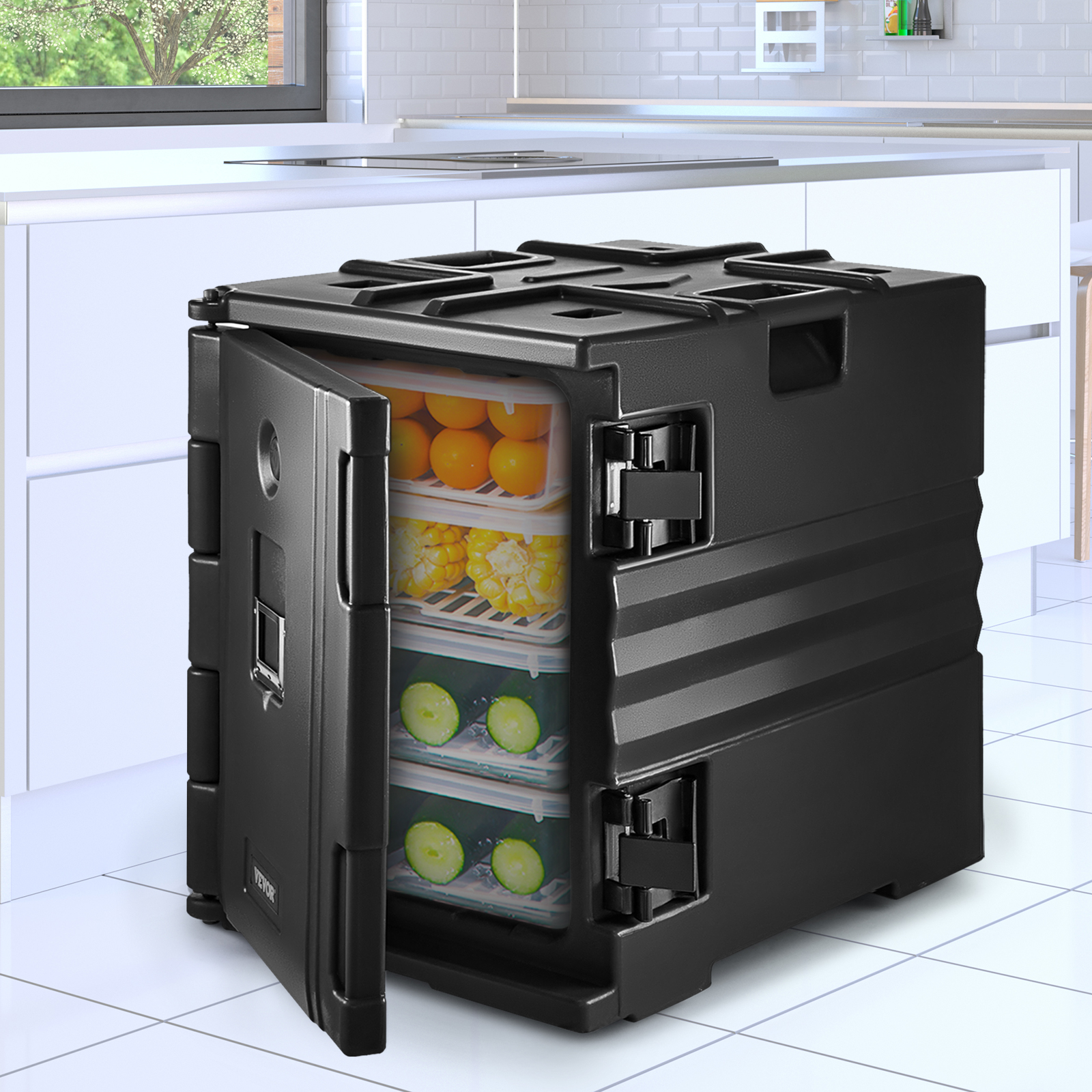 VEVOR Insulated Food Pan Carrier Front Load Catering Box Stackable 82 / ...