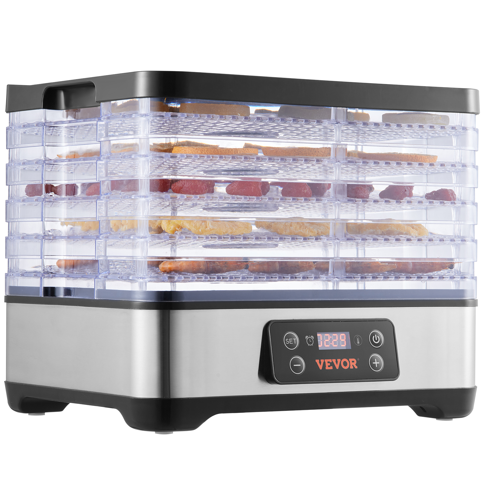 5/6/10/12 Trays Food Dehydrator Machine Fruit Jerky Drying Adjustable Time - Picture 39 of 92