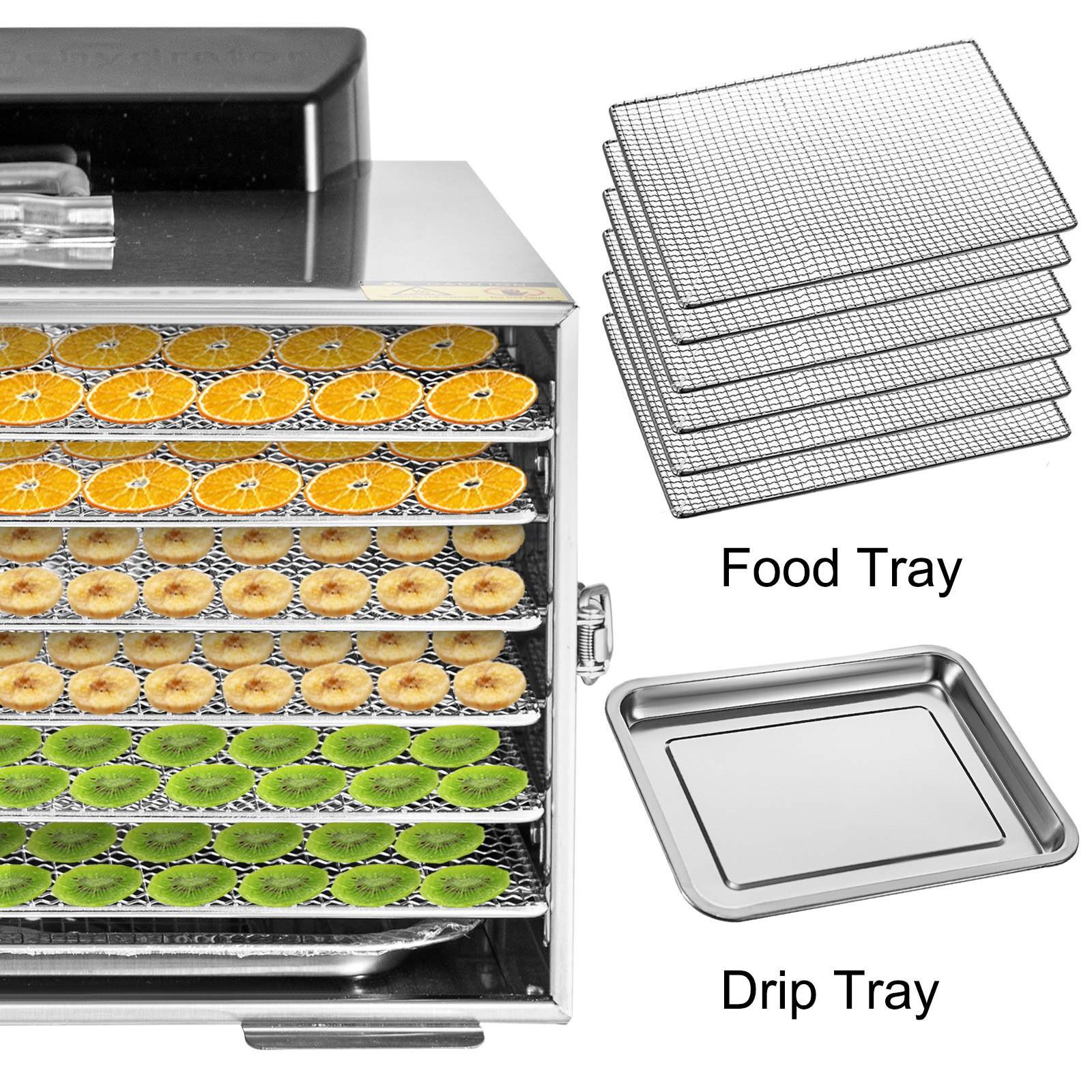 6 Tray Electric FOOD DEHYDRATOR Beef Jerky Snack Machine Fruit Dryer Maker 02 