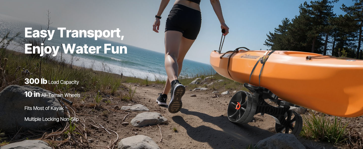 kayak cart in outdoor use