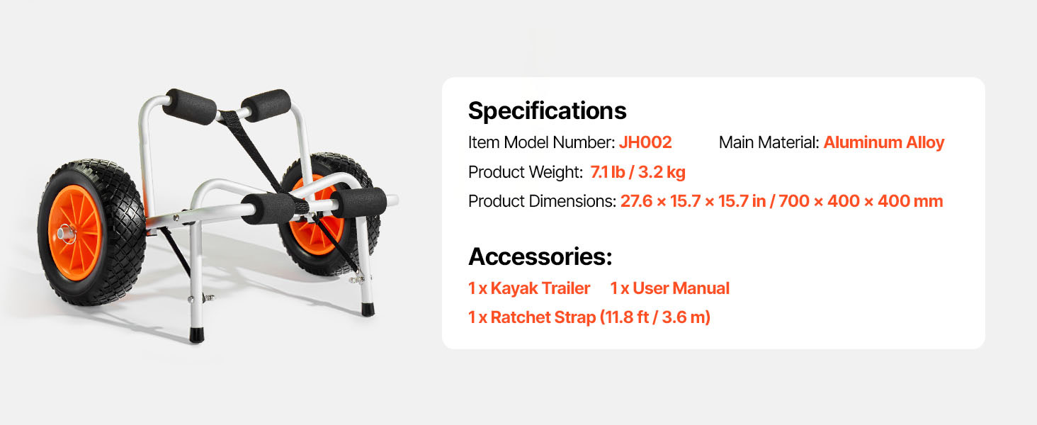 full kayak cart setup