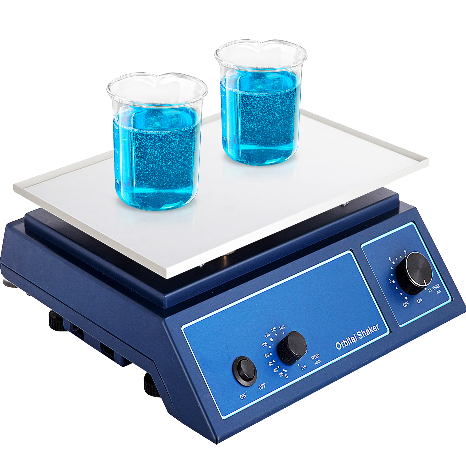 VEVOR KW-3000-1L Vortex Farbmischer 3000 U/min Labor Mini Vortex Schüttler  Rührer 50 ml Vibrationsmischer Labormischmaschine Blau Reagenzgläser