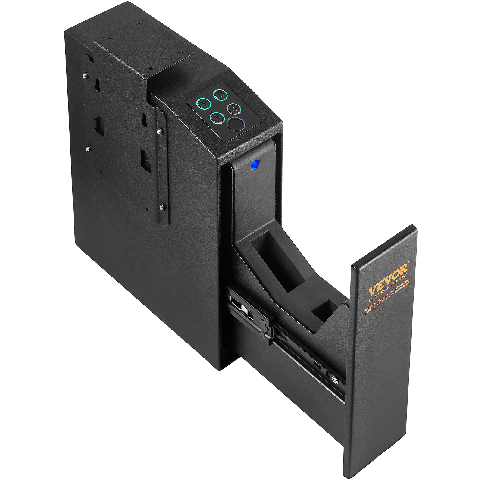 VEVOR Mounted Gun Safe for Pistols Biometric Gun Safe 3 Access Ways for 1 Pistol