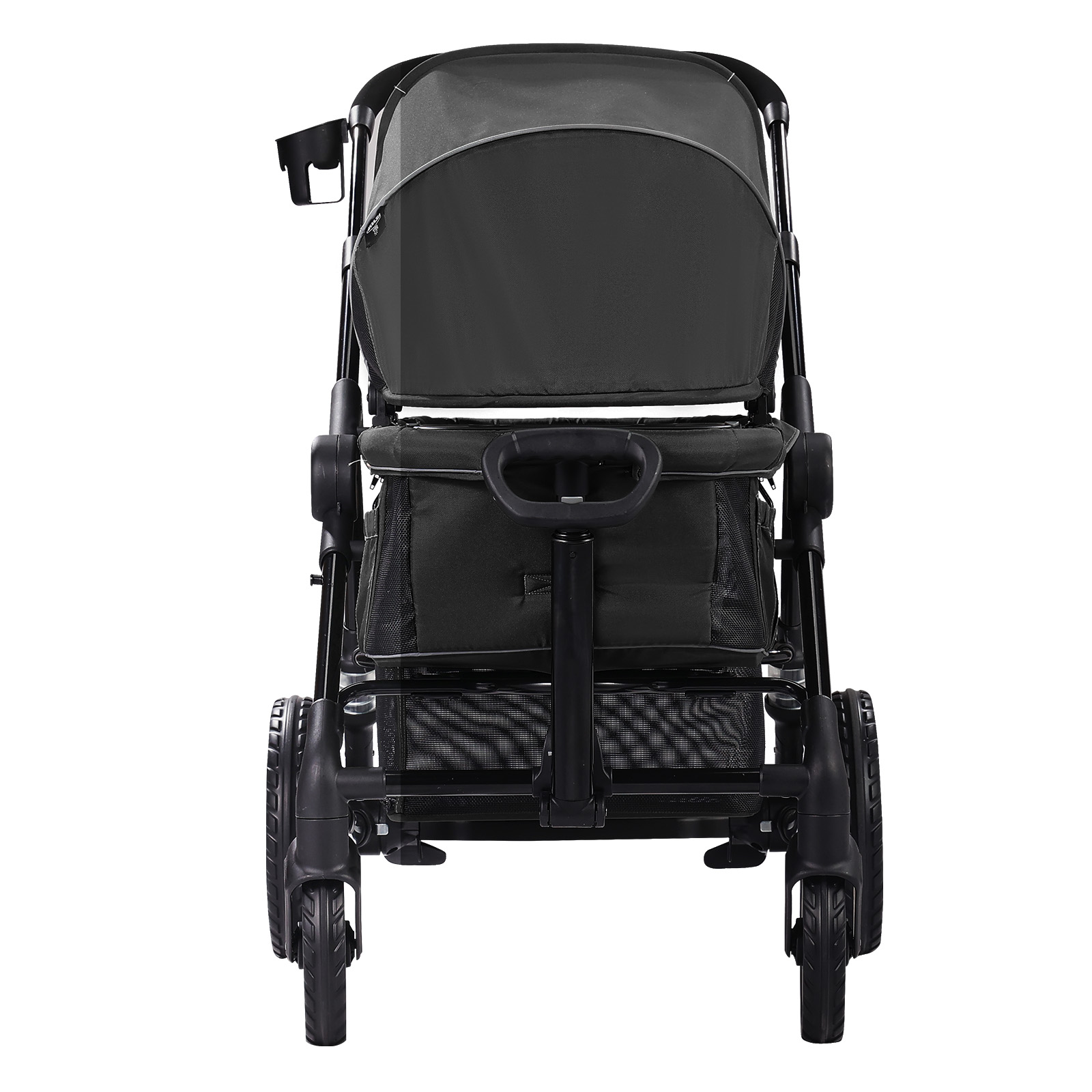 VEVOR Stroller Wagon for 2 Kids Collapsible Toddler Wagon 2 Seat w/ Canopy