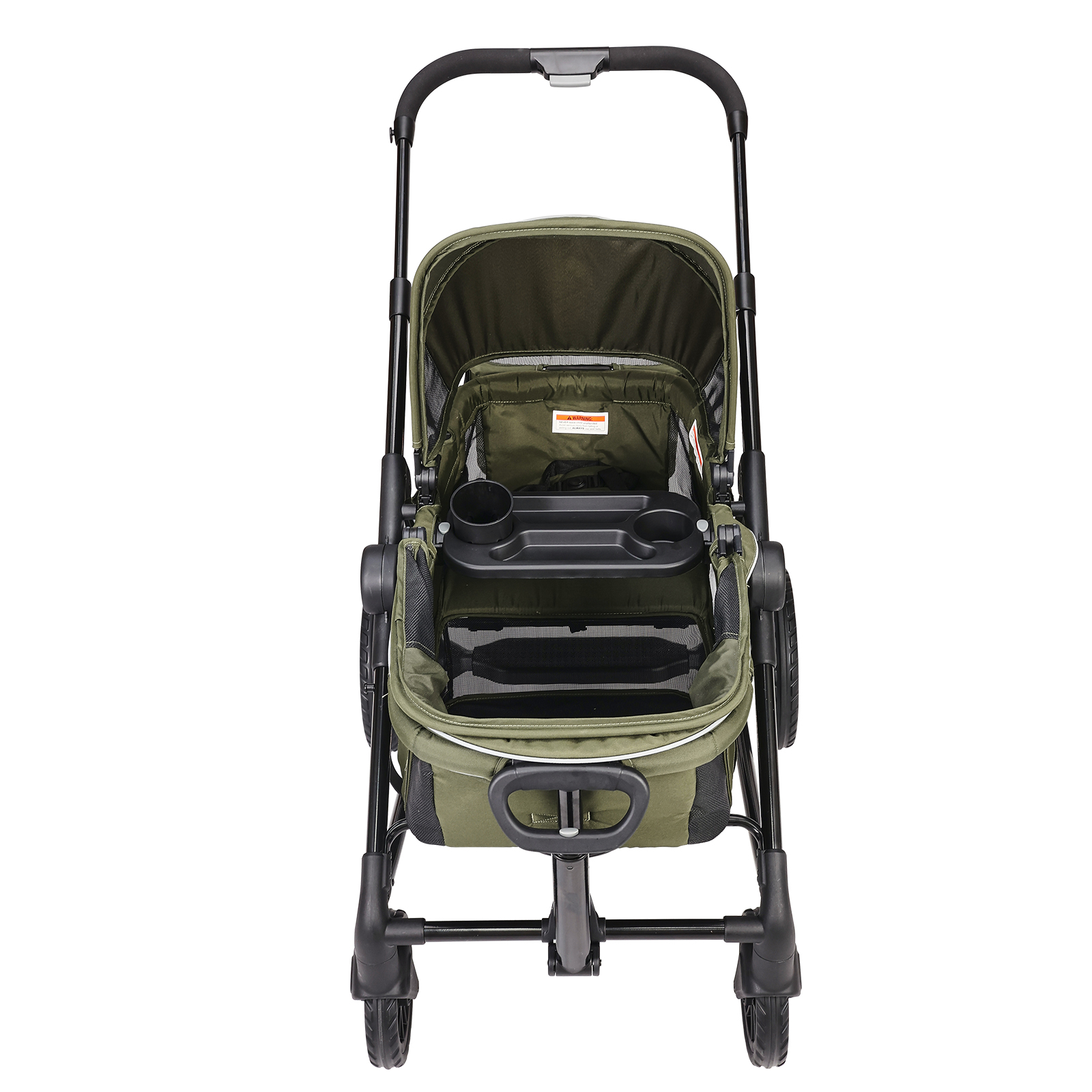 VEVOR Stroller Wagon for 2 Kids Collapsible Toddler Wagon 2 Seat w/ Canopy