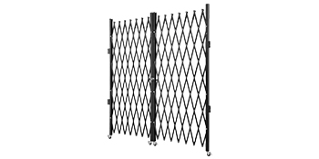 Folding Security Gate,Double,153.6x78.7 inch
