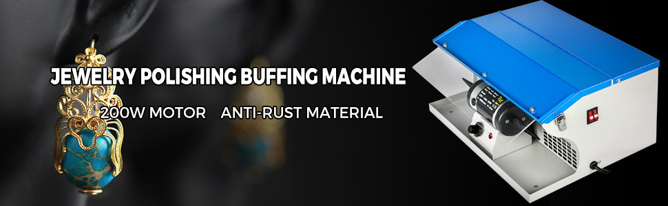 VEVOR Polishing Buffing Machine 200W Jewelry Buffing Machine 110V