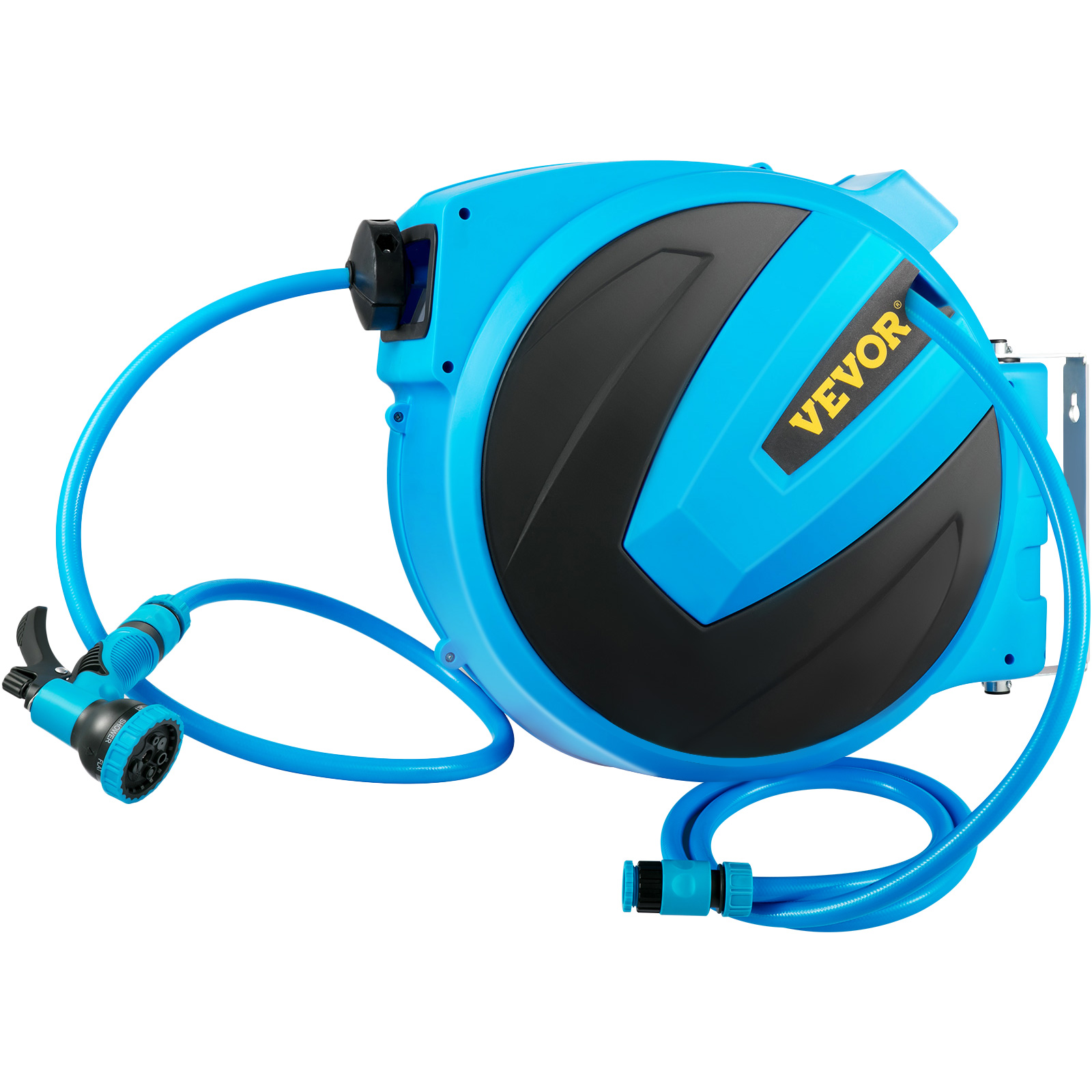 VEVOR Retractable Hose Reel, 5/8 inch x 65 ft, Any Length Lock
