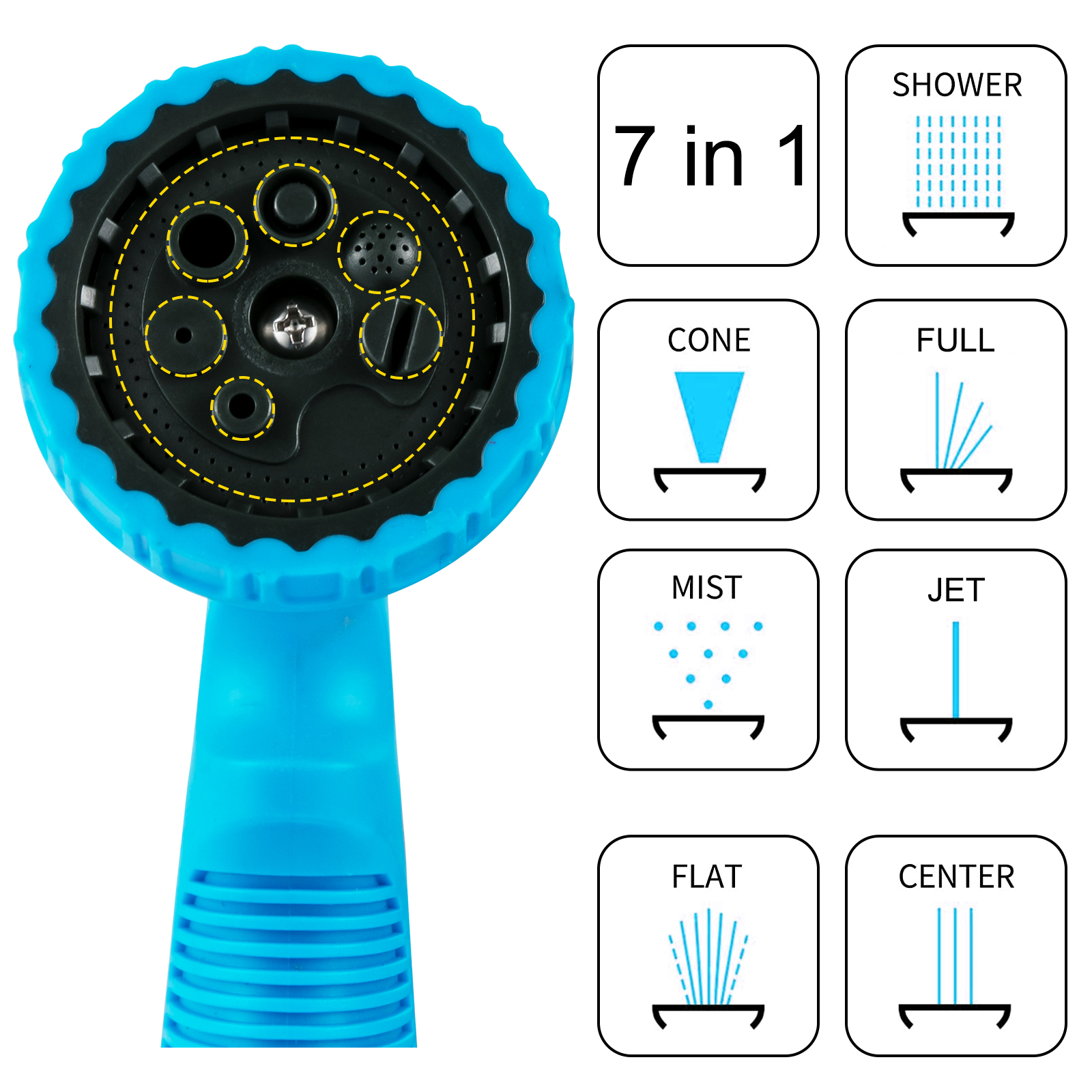 BENTISM Retractable Hose Reel, 65 ft x 5/8 inch, 180° Swivel Bracket  Wall-Mounted, Garden Water Hose Reel with 9-Pattern Nozzle, Automatic  Rewind, Lock at Any Length, and Slow Return System 