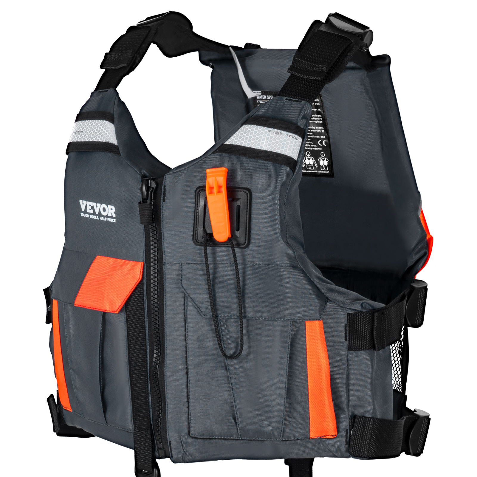 VEVOR Watersports Life Vest PFD 110N Buoyancy Life Jacket for Men & Women S-XL - Picture 39 of 50