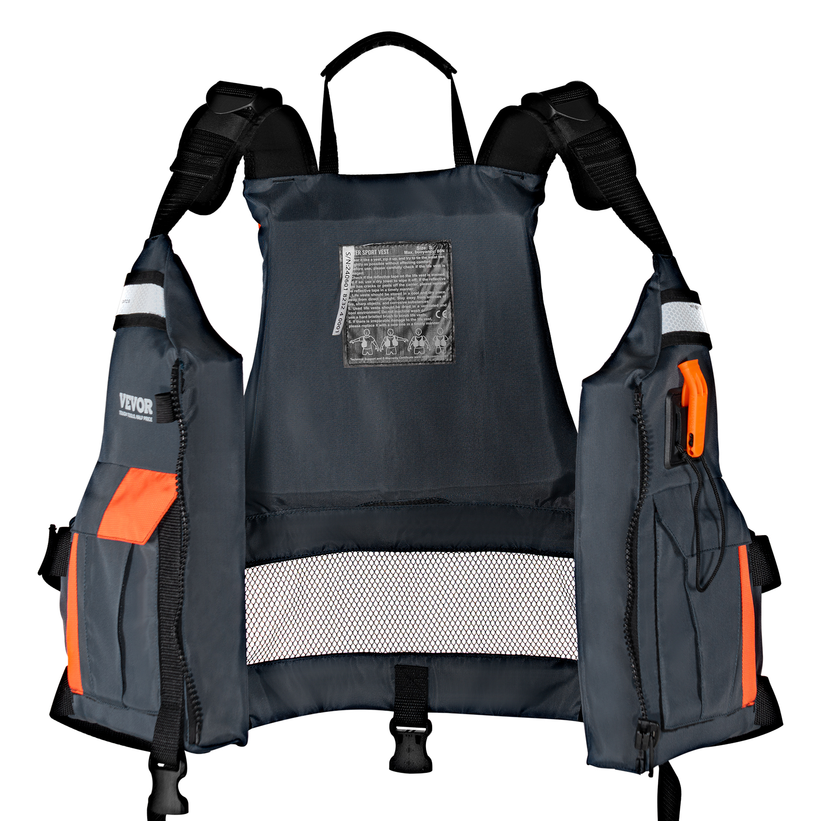 VEVOR Watersports Life Vest PFD 110N Buoyancy Life Jacket for Men & Women S-XL - Picture 50 of 50