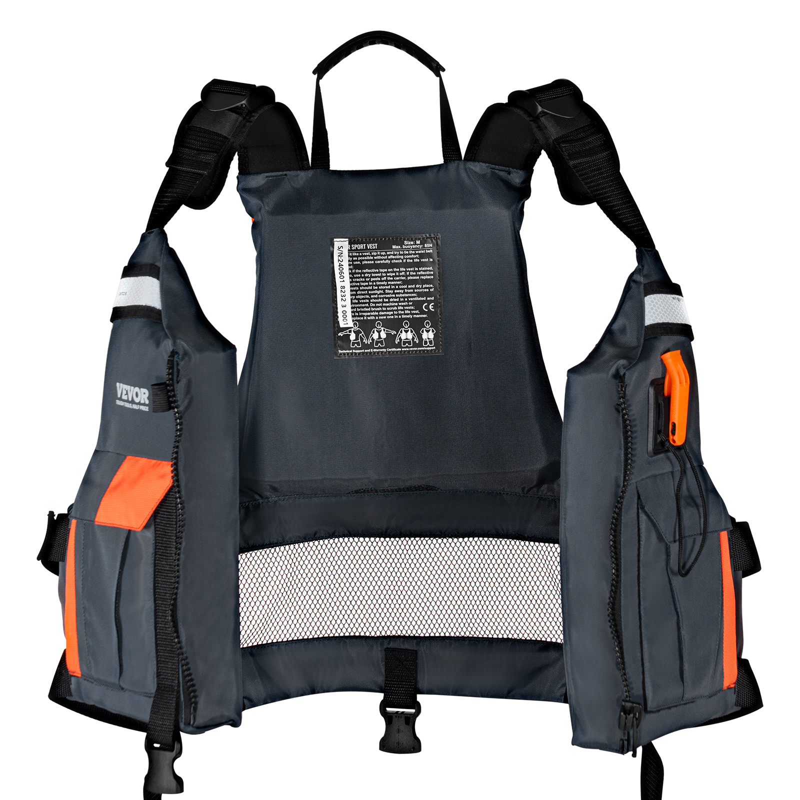VEVOR Watersports Life Vest PFD 110N Buoyancy Life Jacket for Men & Women S-XL - Picture 38 of 50