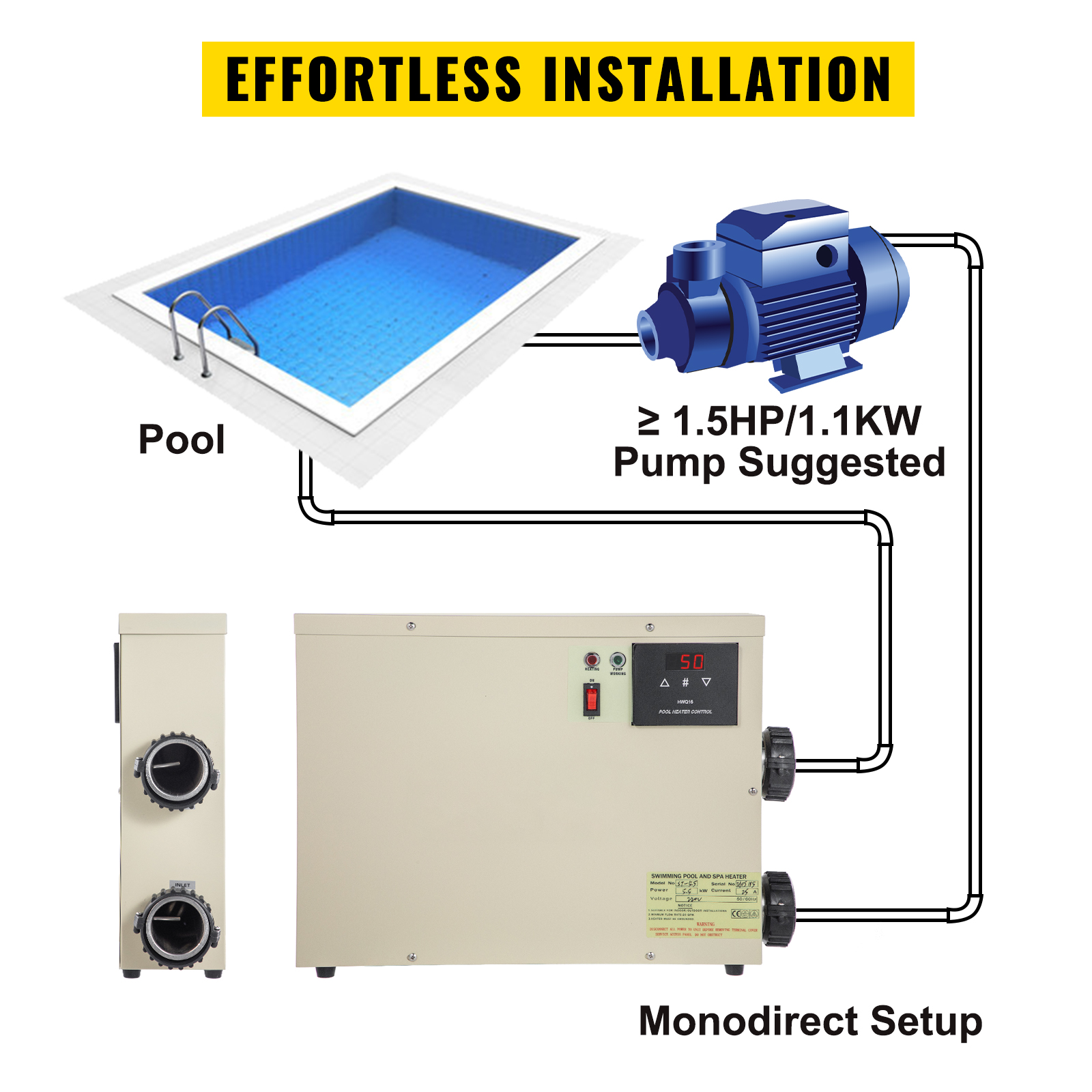 Electric swimming deals pool heaters