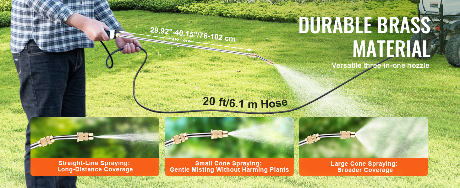 ATV Sprüher 60 L 12V Punktsprüher mit Düsen-Ausleger 7 L/min Atv Sprayer A100 2.3w