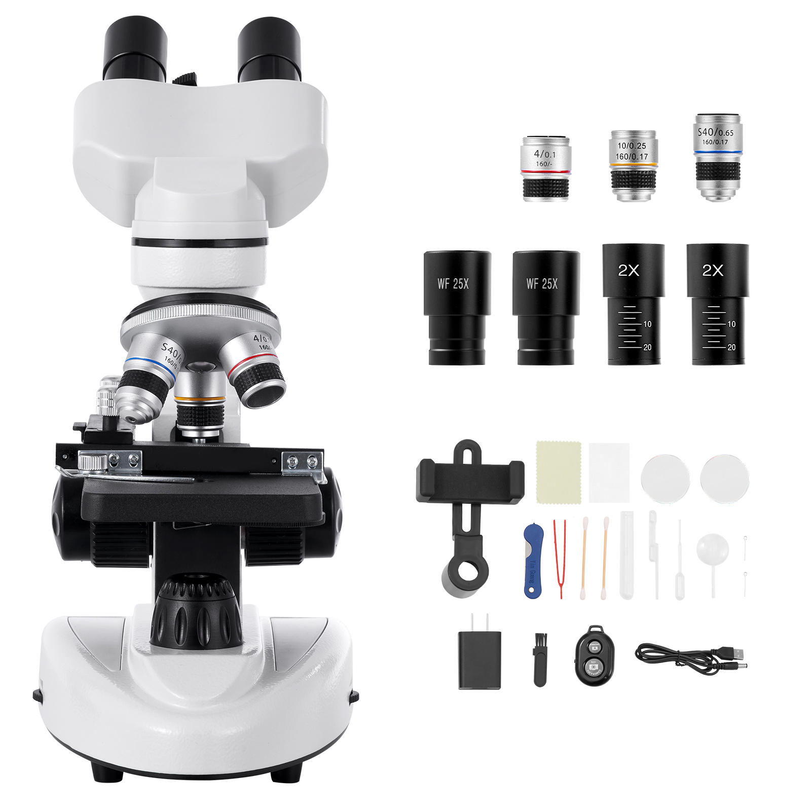 Uimoso Microscope Kit with Multiple Viewing Options and Adjustable ...