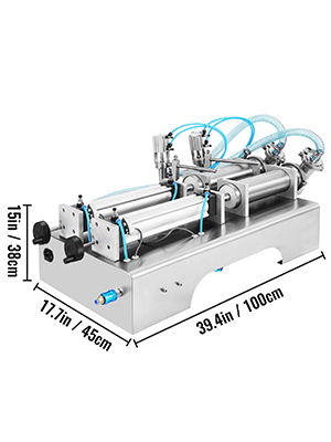 Machine de remplissage de liquide pneumatique, automatique, à double tête  horizontale, de 100 à 1000ml - AliExpress