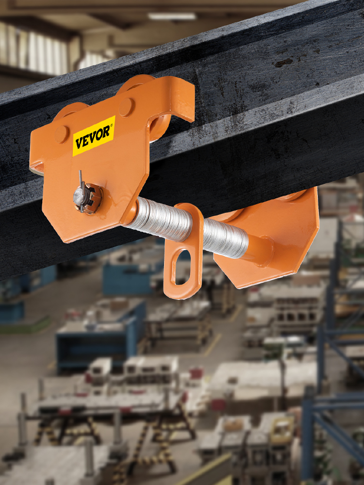 VEVOR Manual Trolley, 6600LBS/3 Ton Load Capacity Beam Trolley, 3.98