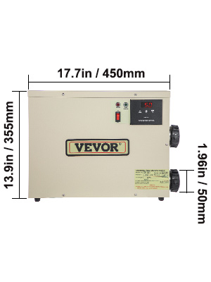 VEVOR 15kW-os medencefűtés medencefűtés termosztát hőcserélős hőszivattyú 23A