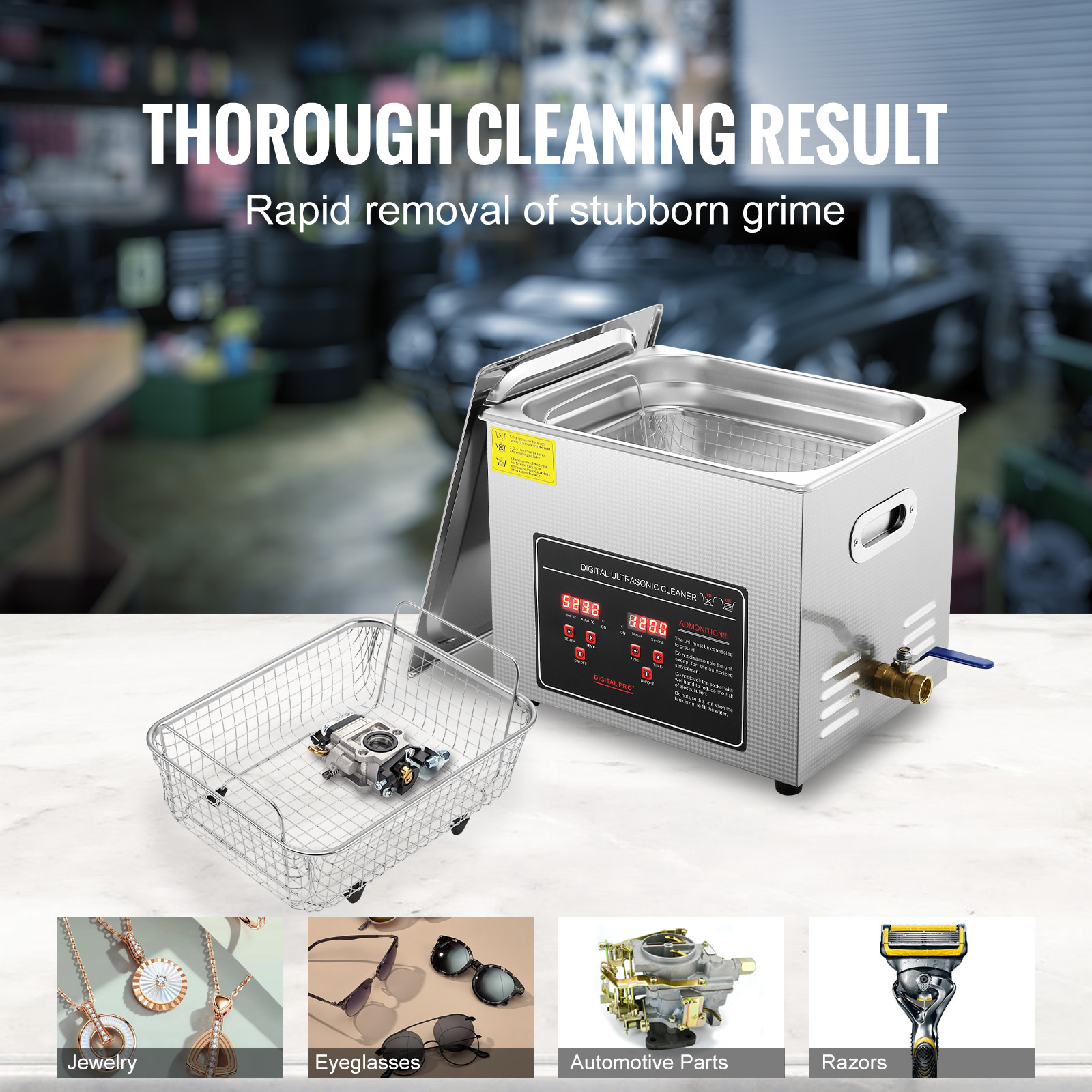 Ultrasonic Cleaner with Timer Heating Machine Digital Sonic Cleaner SUS304 - Picture 50 of 117
