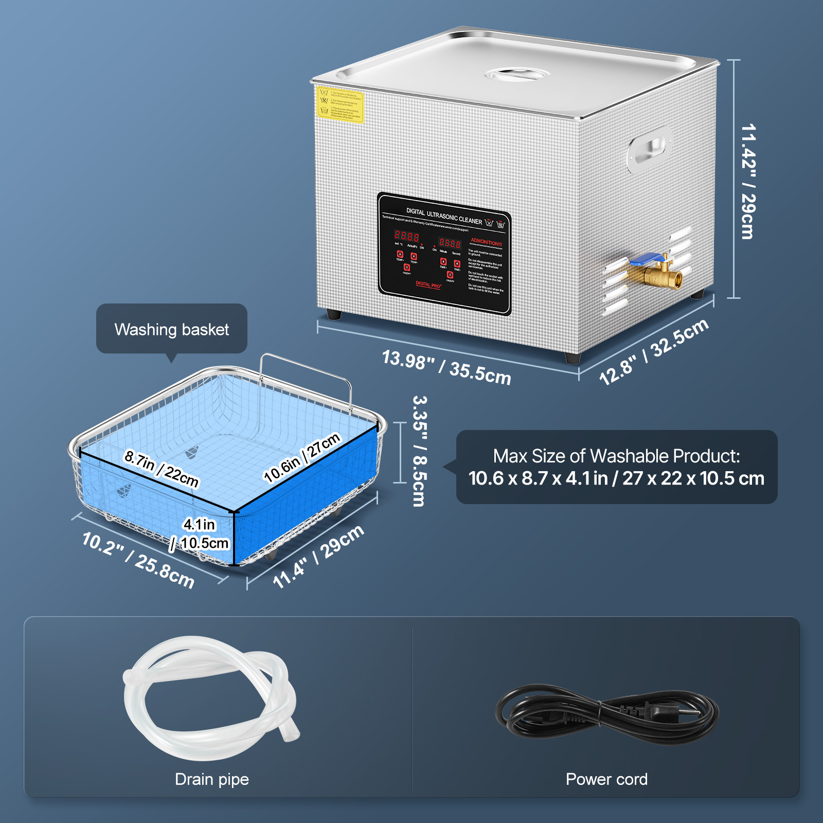 Ultrasonic Cleaner with Timer Heating Machine Digital Sonic Cleaner SUS304 - Picture 100 of 117