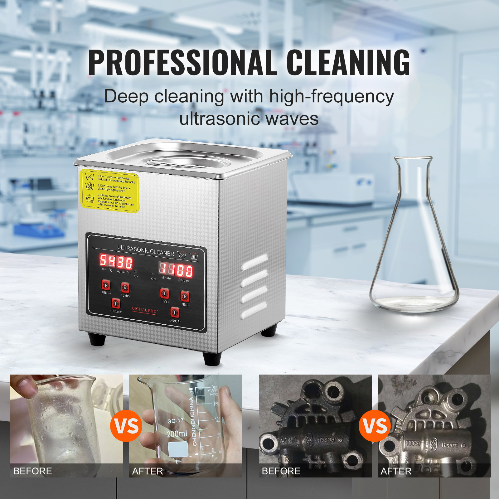 Ultrasonic Cleaner with Timer Heating Machine Digital Sonic Cleaner SUS304 - Picture 11 of 117