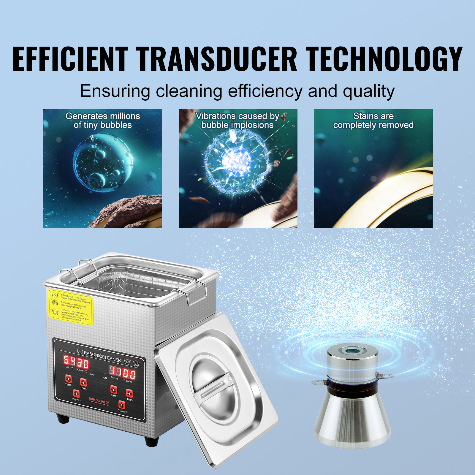 Ultrasonic Cleaner with Timer Heating Machine Digital Sonic Cleaner SUS304 - Picture 12 of 117