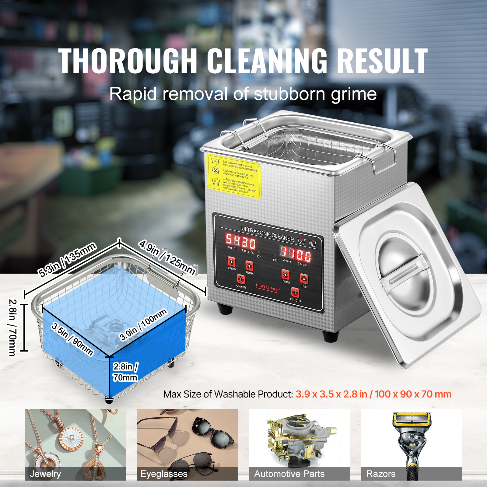 Ultrasonic Cleaner with Timer Heating Machine Digital Sonic Cleaner SUS304 - Picture 14 of 117