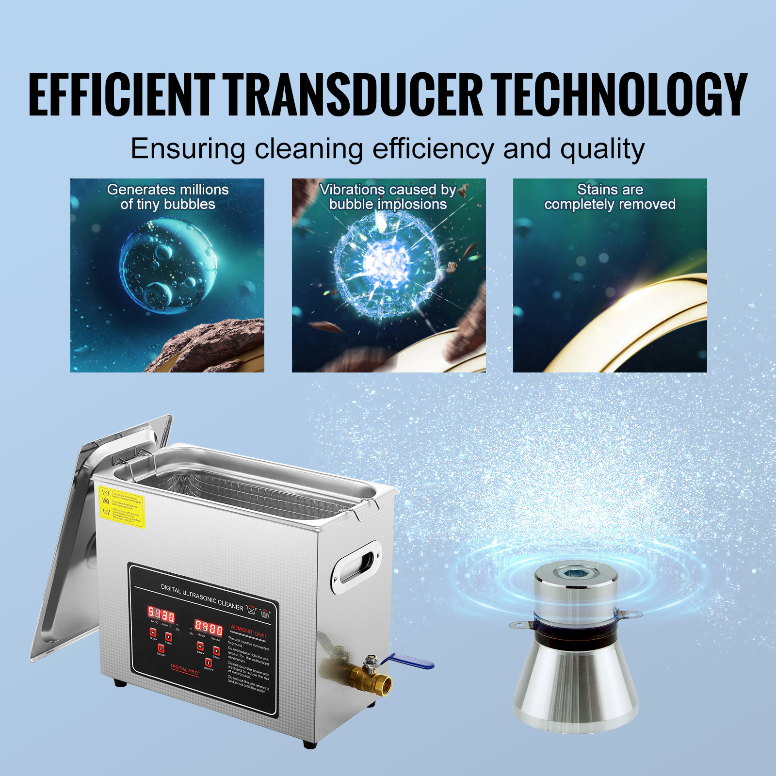 Ultrasonic Cleaner with Timer Heating Machine Digital Sonic Cleaner SUS304 - Picture 36 of 117
