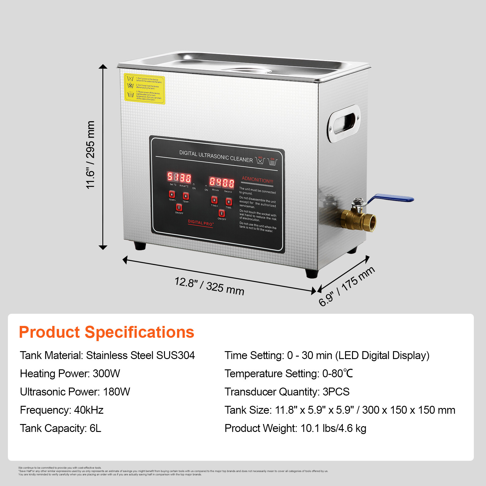 Ultrasonic Cleaner with Timer Heating Machine Digital Sonic Cleaner SUS304 - Picture 40 of 117