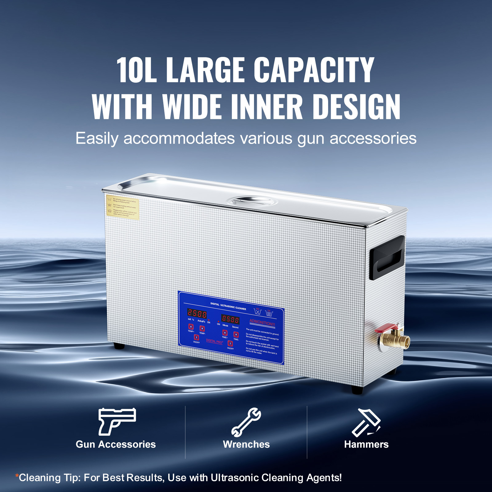 Ultrasonic Cleaner with Timer Heating Machine Digital Sonic Cleaner SUS304 - Picture 107 of 117
