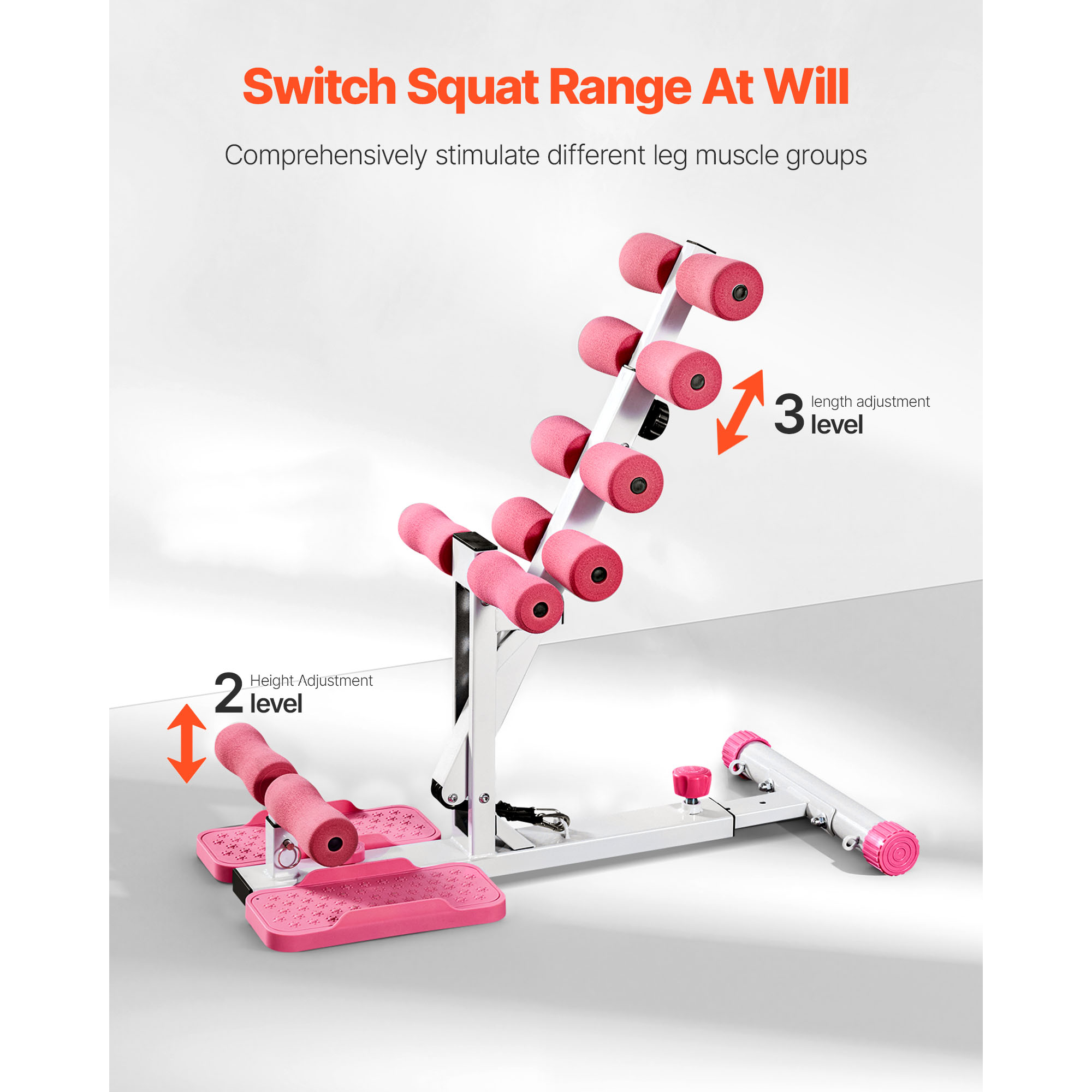 Uimoso Foldable Squat Machine with 3 Resistance Bands for Glute Exercises