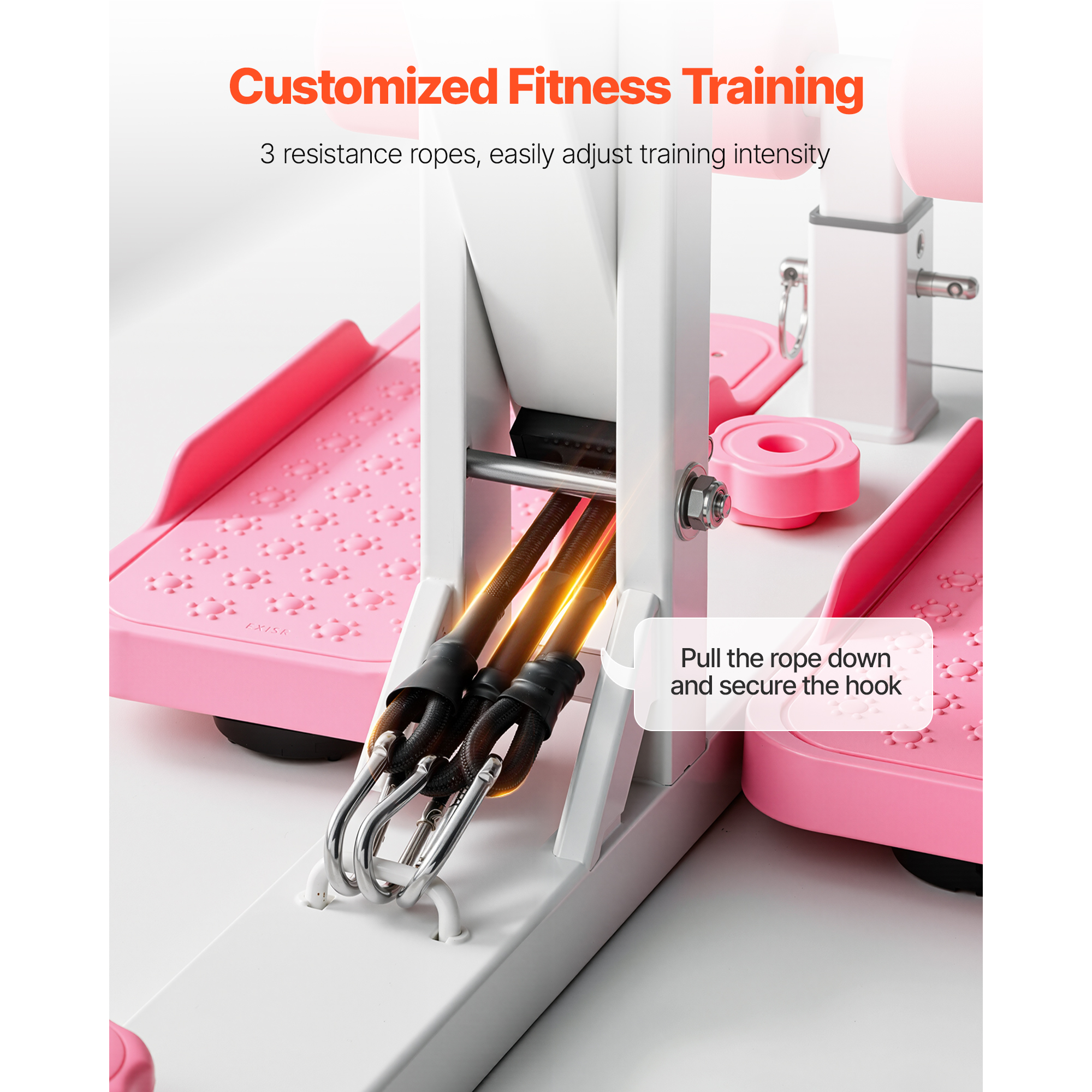 Uimoso Foldable Squat Machine with 3 Resistance Bands for Glute Exercises