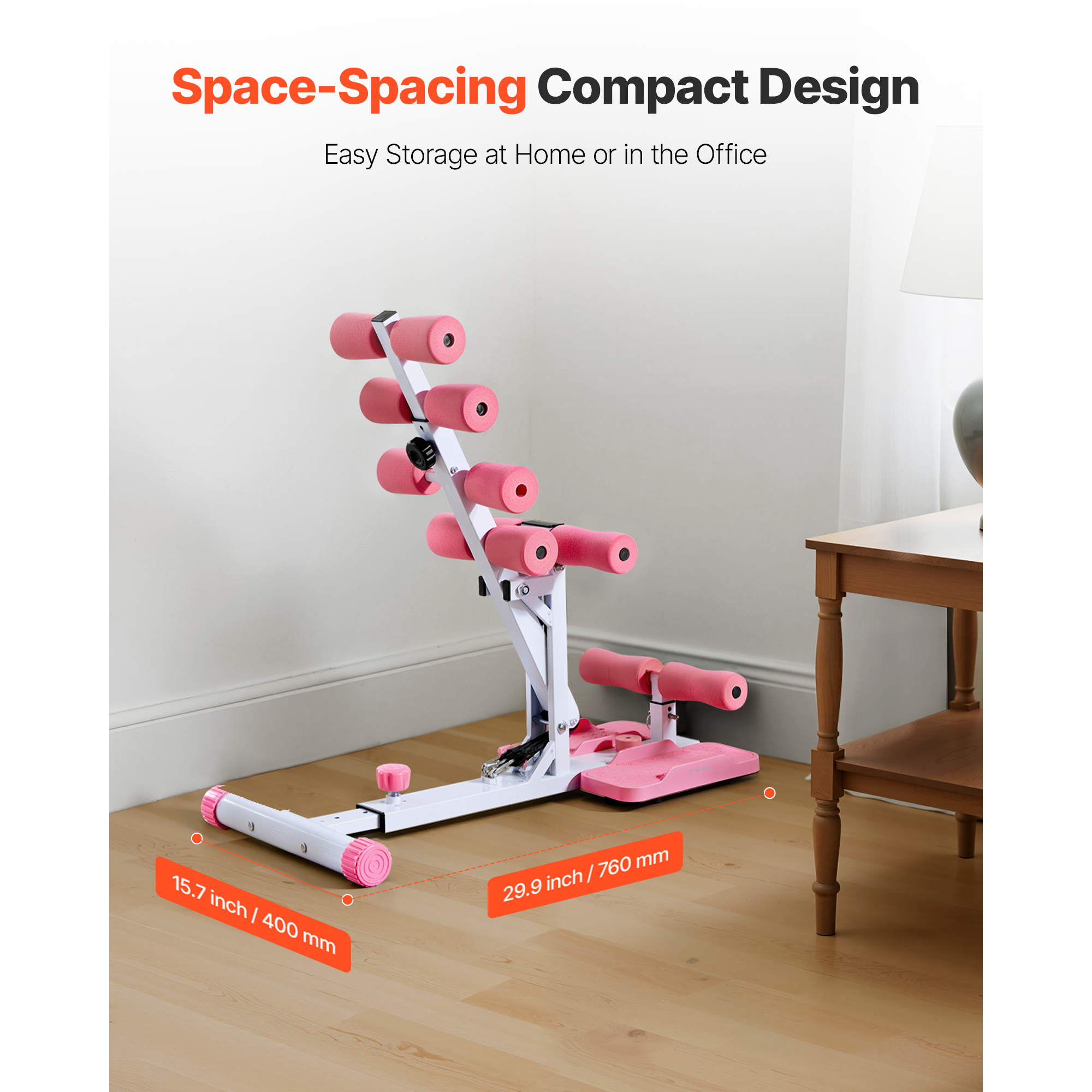 Uimoso Foldable Squat Machine with 3 Resistance Bands for Glute Exercises