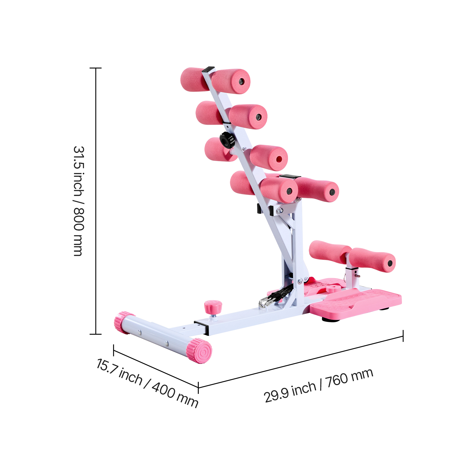 Uimoso Foldable Squat Machine with 3 Resistance Bands for Glute Exercises