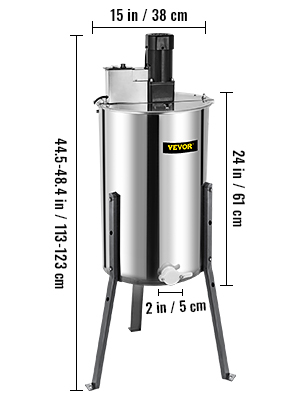 3 Frame,Stainless Steel,Electric Honey Extractor