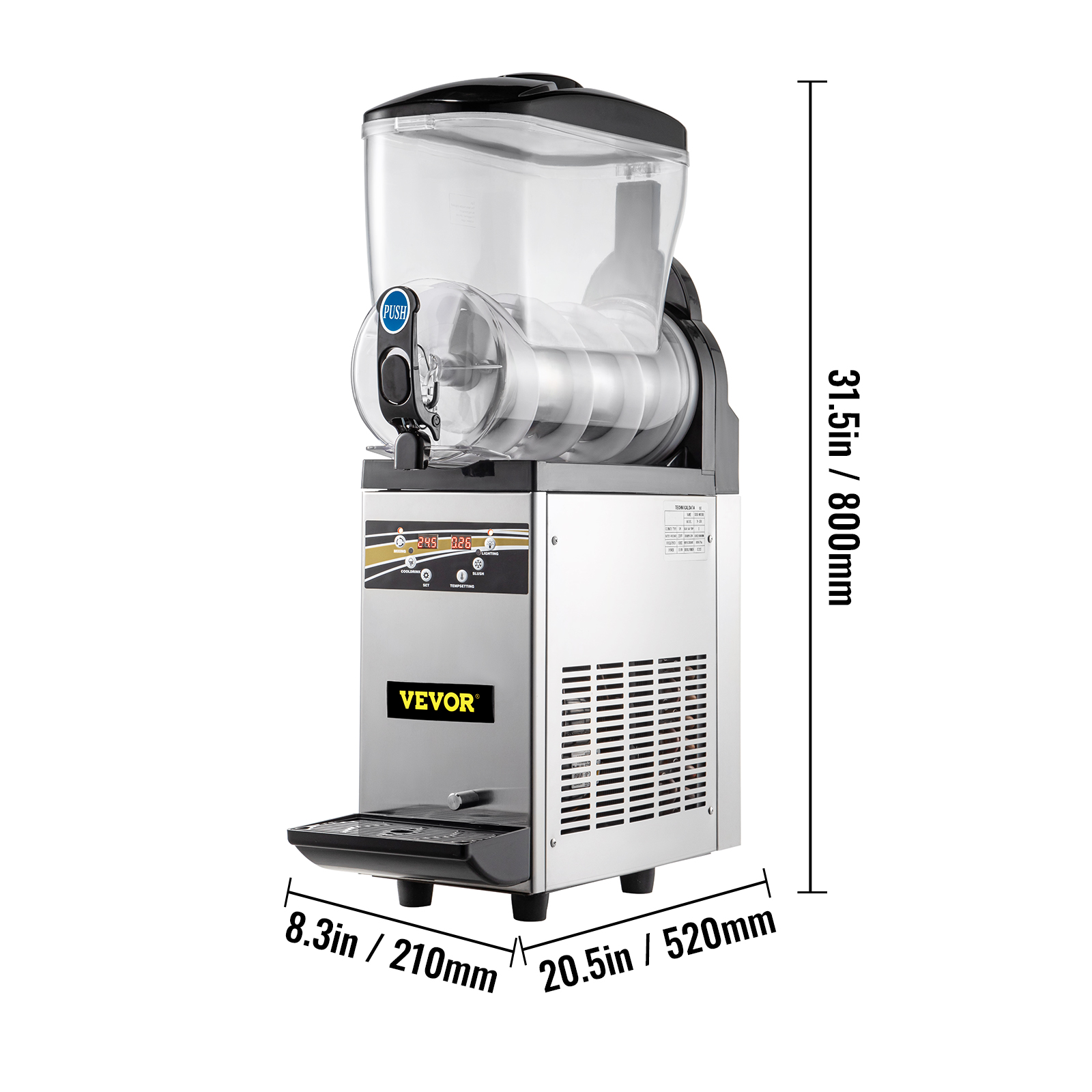 thumbnail 10  - VEVOR Commercial Slushie Machine Margarita Slush Maker Frozen Drink Machine