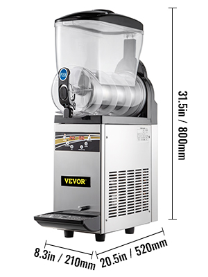 Commercial Slush Machine,15L,Stainless Steel