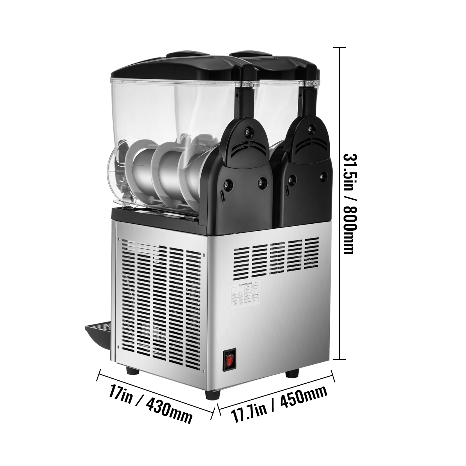 thumbnail 22  - VEVOR Commercial Slushie Machine Margarita Slush Maker Frozen Drink Machine