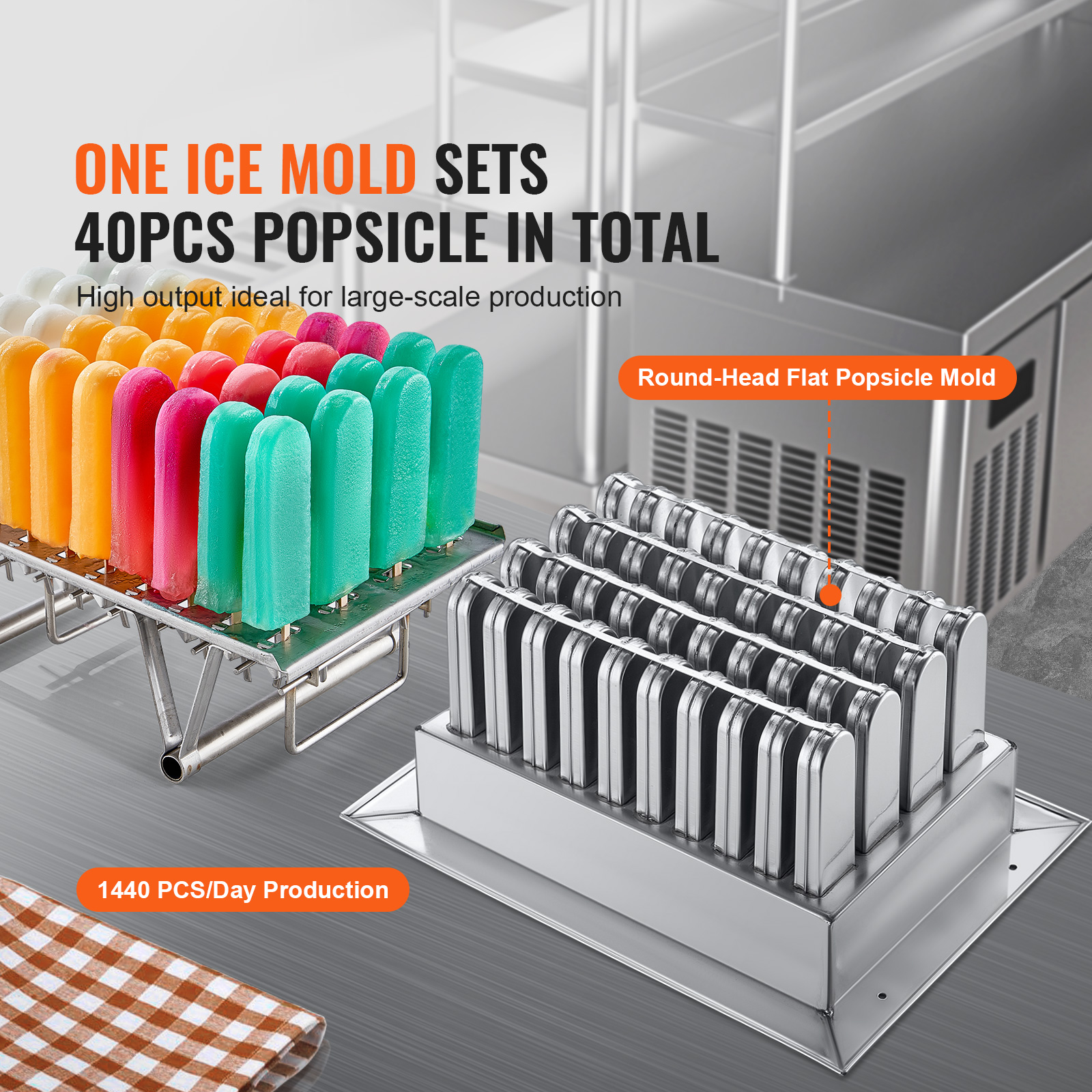 Commercial Popsicle Machine 40/52/120 PCS Moulds Ice Pops Lolly Maker - Picture 29 of 62